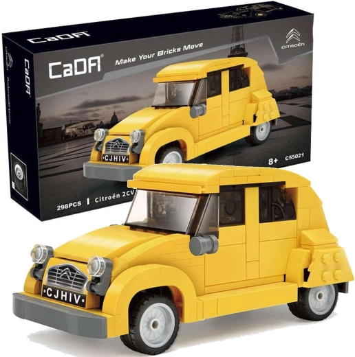 CaDA voiture urbaine jaune Citroën 2CV