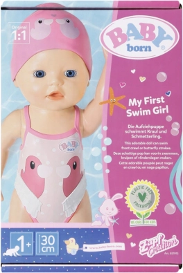 BABY born My First nageuse – poupée nageuse pour jeux d’eau 30 cm