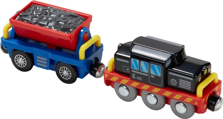 Locomotive réaliste avec wagons de fret