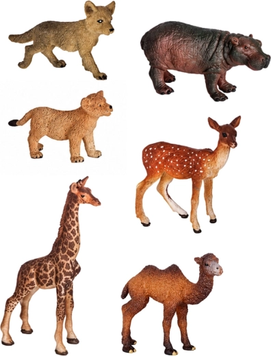 6 figurines réalistes d’animaux sauvages