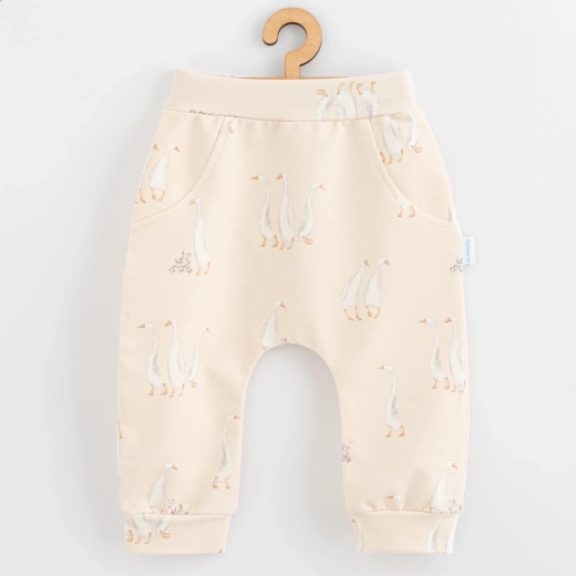 Pantalon de survêtement en coton pour enfants New Baby Petites Oies