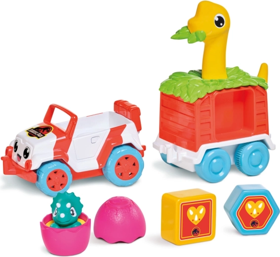 Œuf avec bébé dino et encastrement de formes