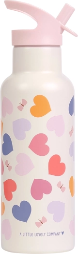 A Little Lovely Company gourde en acier inoxydable 500 ml avec motif cœurs