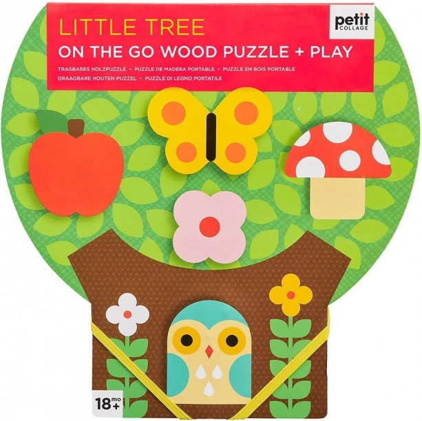 Petit Collage puzzle en bois robustes Petit arbre