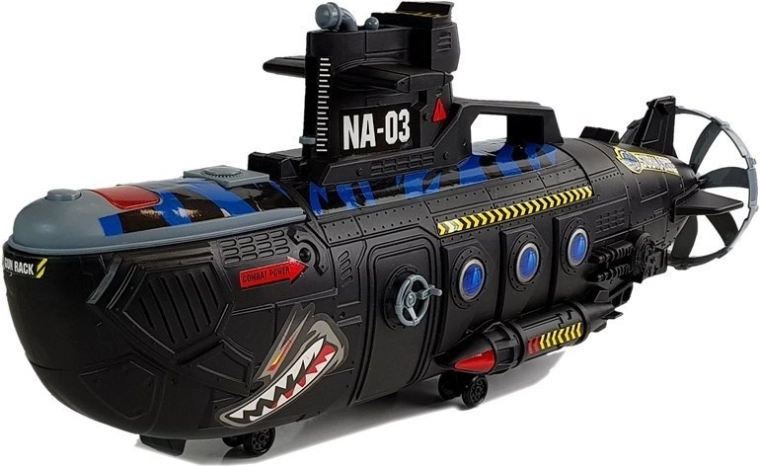 Grand sous-marin avec sons et déplacement au sol