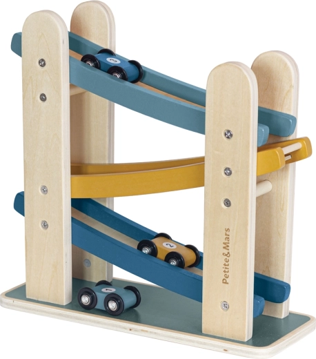 Petite&Mars piste de course en bois Milky Way Wood of Mars, Cosmic Blue, 18m+