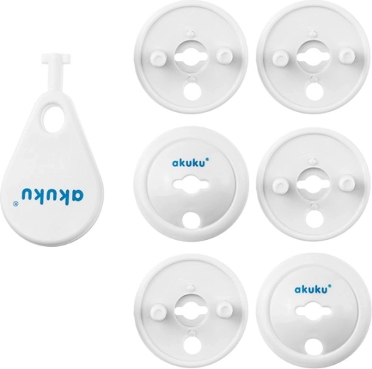 Caches de prises akuku – verrous de sécurité pour enfants, 6 pcs