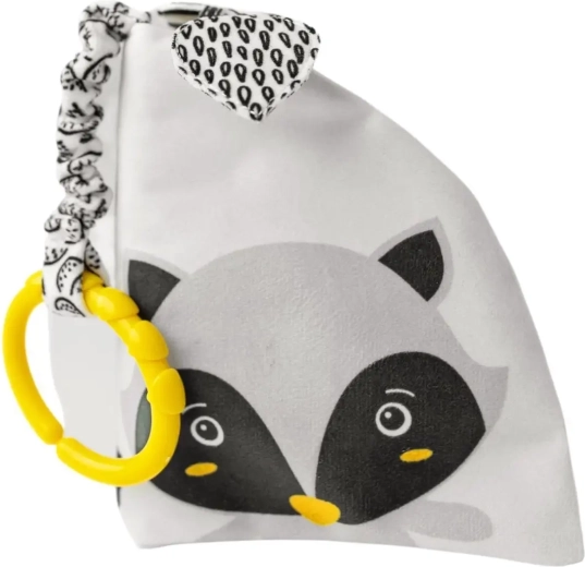 Livre en tissu sensoriel raton laveur Pedro 0+ Mom's Care