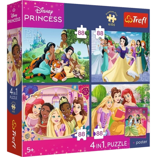 4 puzzles dans un seul emballage