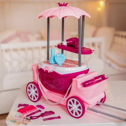 Coiffeuse mobile avec miroir