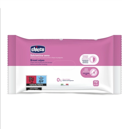 Chicco lingettes nettoyantes pour seins 72 pcs