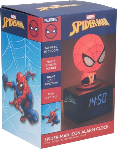 Réveil iconique Marvel Spider-Man avec veilleuse