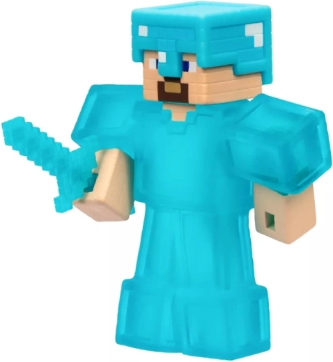 Armure en diamant et épée pour l’action Minecraft