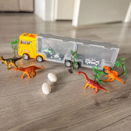 Transporteur, parking et univers de jeu tout-en-un