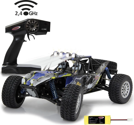 Buggy RC Jamara Dakar Desertbuggy 4WD 1:10 avec éclairage LED