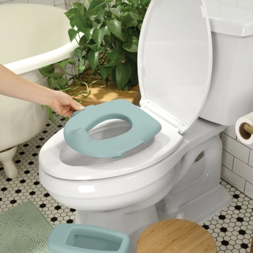 Pratique 2-en-1 : pot et réducteur WC