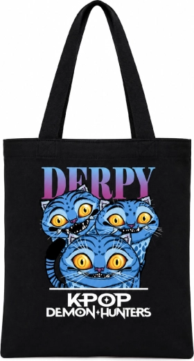 Sac de courses K-Pop Demon Hunters Derpy noir