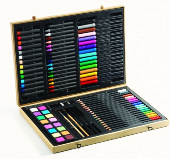 Djeco grande mallette de fournitures de peinture