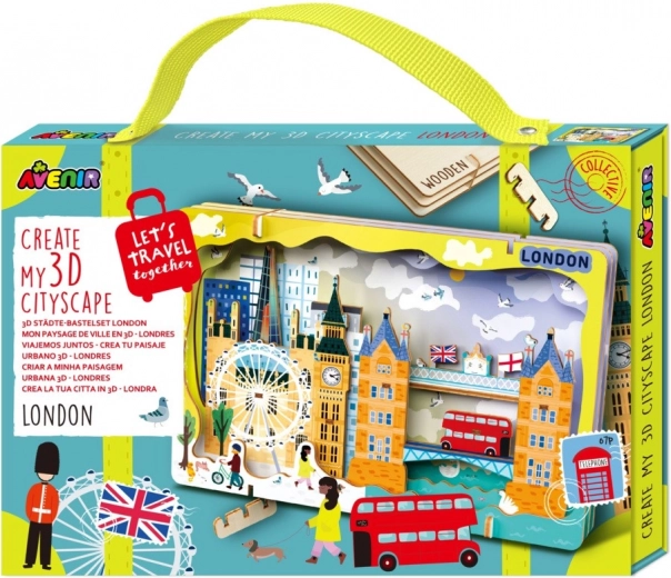 Puzzle 3D en bois panorama urbain – Londres