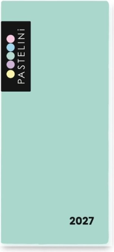 Agenda mensuel Pastelini en couverture PVC 2027 vert