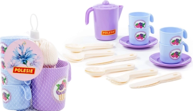 Service à thé pour enfants avec vaisselle et couverts