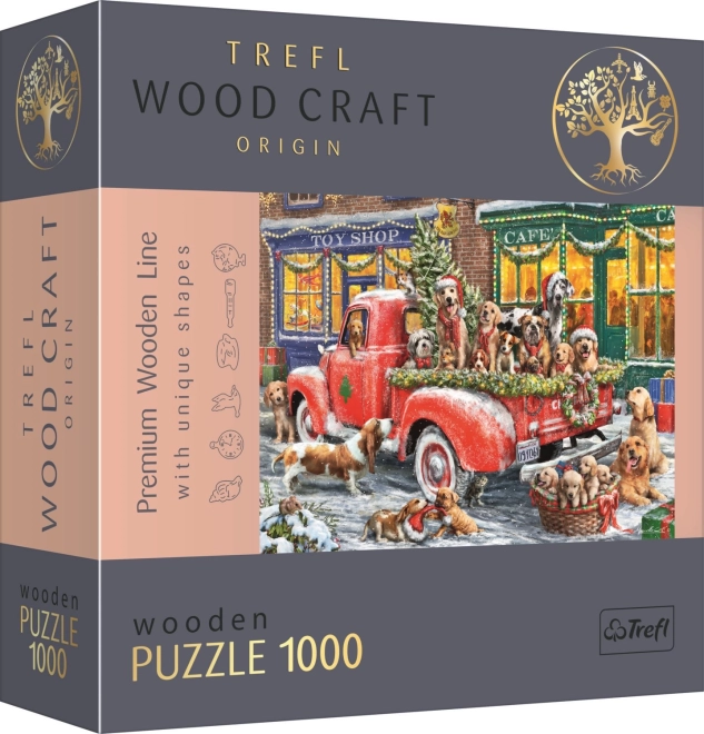 Puzzle en bois Les petits assistants du Père Noël 1000 pièces