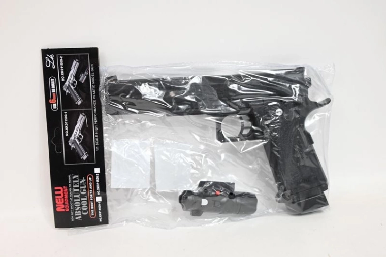 Pistolet à billes pour enfant avec lumière, en sachet