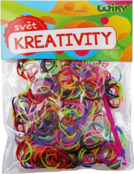 Élastiques tressés bicolores magiques – assortiment de couleurs, 300 pièces avec accessoires