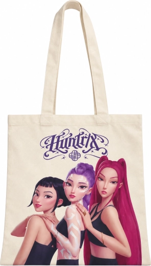 Sac shopping K-Pop Demon Hunters HUNTR/X crème