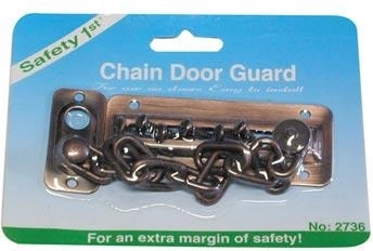 Chaînette de sécurité pour porte – laiton/acier
