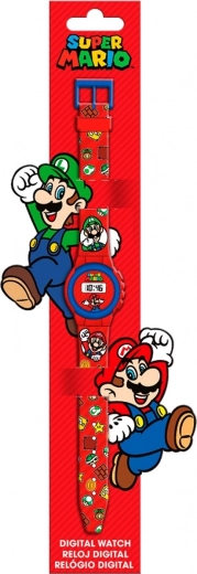 Montre digitale pour enfants Super Mario avec écran LED et calendrier