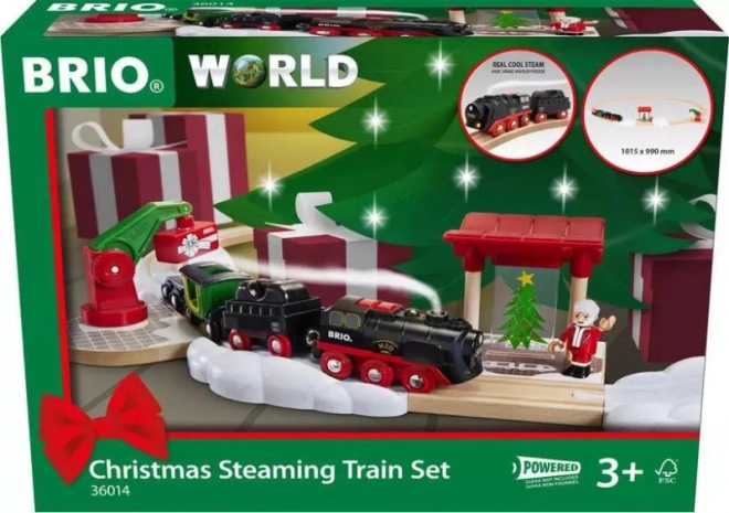 Coffret train à vapeur de Noël BRIO
