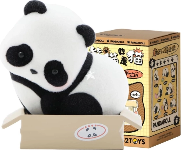 Figurine de collection 52TOYS Panda Roll Panda comme chat - 1 pièce