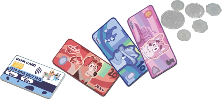 Argent et carte de paiement inclus