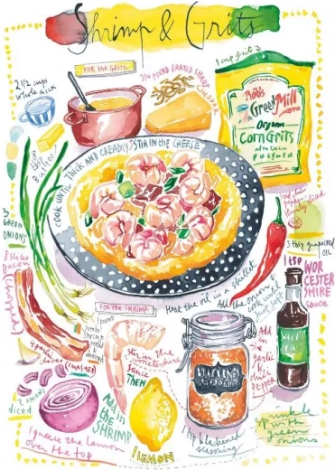 Puzzle crevettes à la semoule 1000 pièces MAGNOLIA