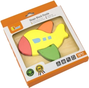 Viga mini puzzle en bois avion