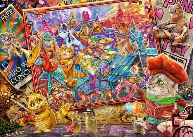 Puzzle Folie des chats 1000 pièces SCHMIDT