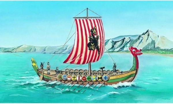 Bateau viking DRAKKAR – maquette 1:60