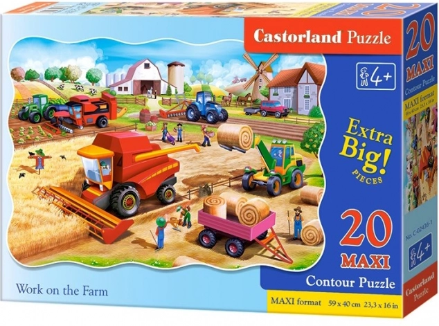 Puzzle 20 pièces MAXI Travail à la ferme