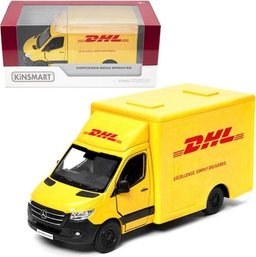 Mercedes‑Benz Sprinter DHL 1:48 modèle en métal avec propulsion Pull Back