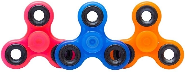 Fidget spinner fluorescent 7,5 cm - 1 pièce