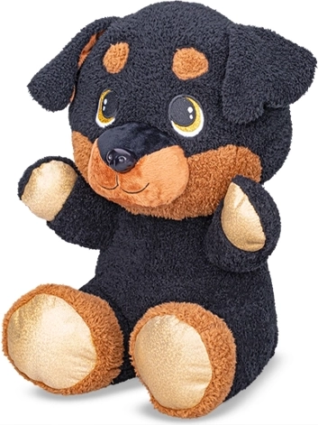 Rottweiler en peluche assis 16,5 cm
