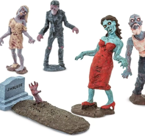12 personnages et accessoires de zombies uniques