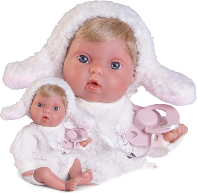 Poupée réaliste bébé Agneau Antonio Juan 21 cm