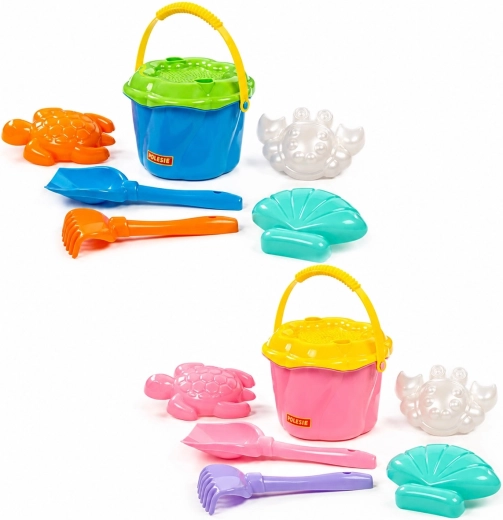 Set de plage pour enfants avec seau et tamis - 1 pièce