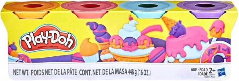 Pâte à modeler Play-Doh, set de 4 pots de 448 g – Sweet