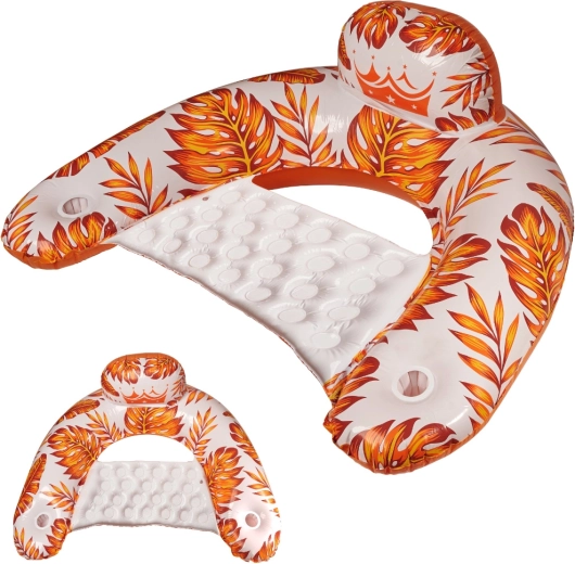 Fauteuil aquatique gonflable en orange