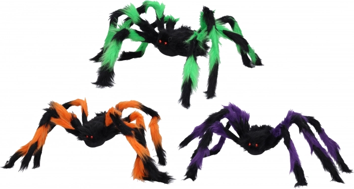 Araignée colorée pour Halloween 75 cm