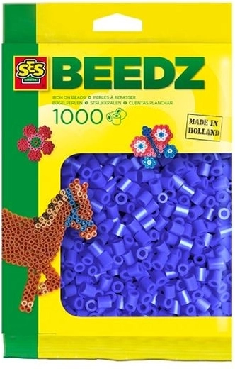 SES Creative perles à repasser bleu foncé 1000 pcs