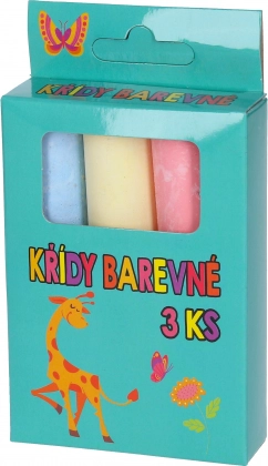 Craies de trottoir colorées